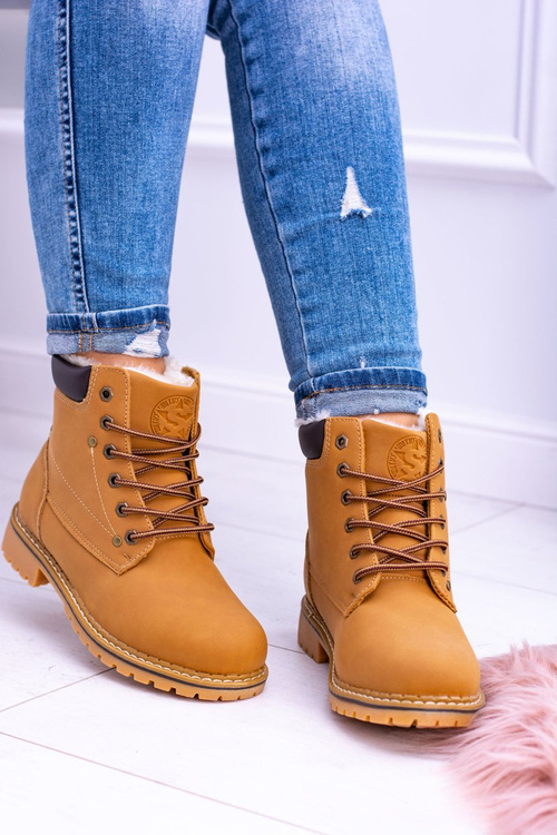 Damskie Traperki Timberki z Futerkiem Smith's Polari