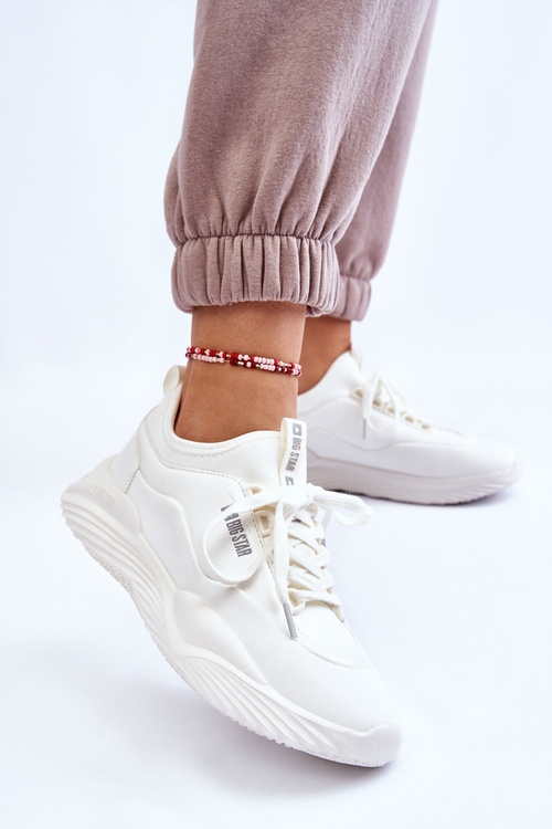 Damskie Sneakersy Memory Foam System Big Star LL274417 Białe