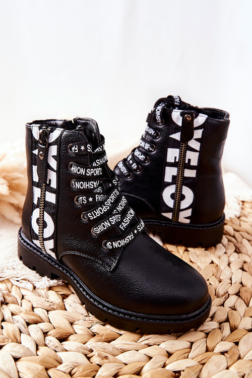 Dziecięce Botki Workery Czarne Pomeroy