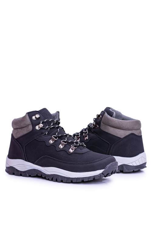 Ciepłe Męskie Czarne Buty Trekkingowe Smith's Duran