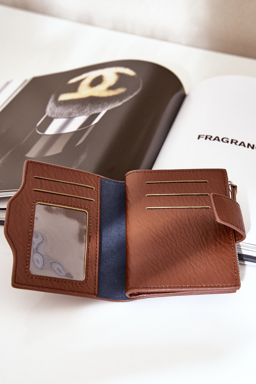 Portfel Damski Eko Skórzany Brązowy Jezorea