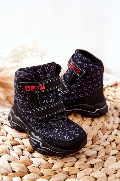 Dziecięce Botki Śniegowce Big Star II374091 Czarne