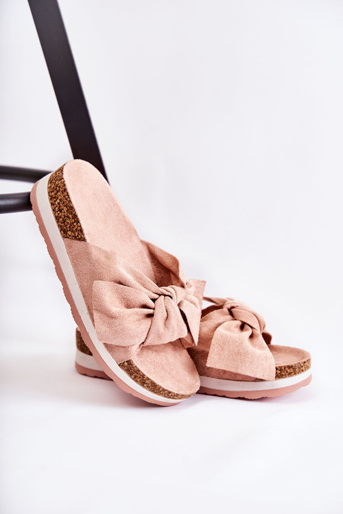 Klapki Na Platformie Różowe So Comfy