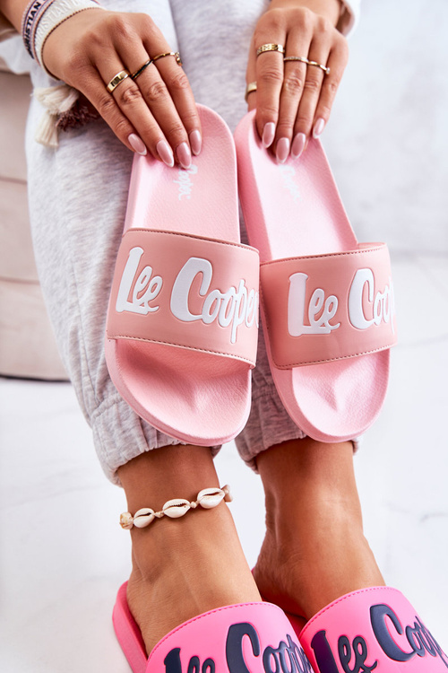 Damskie Klapki Lee Cooper LCW-22-42-0998 Różowe