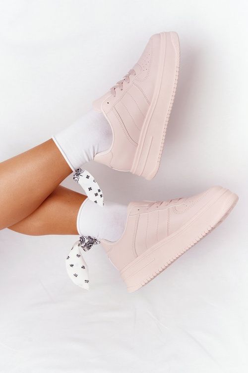 Damskie Sportowe Buty Na Platformie Różowe This Is Me