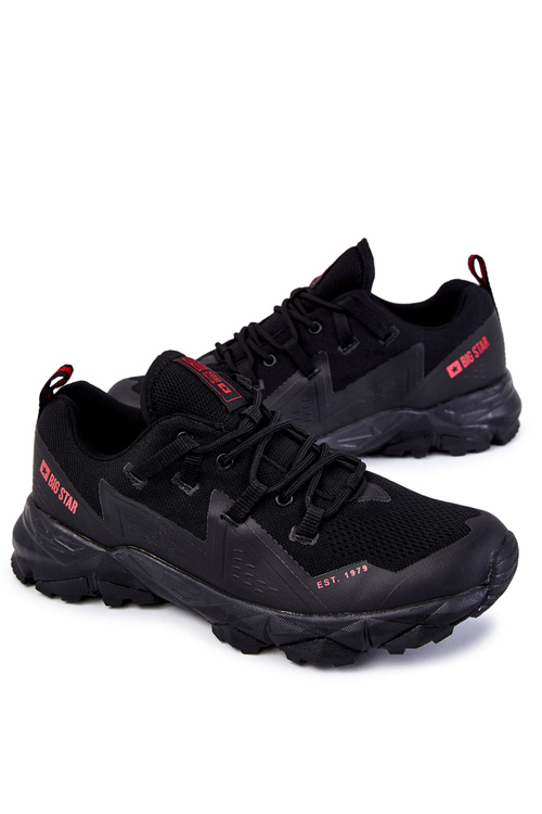 Męskie Buty Sportowe Memory Foam Big Star KK174109 Czarne