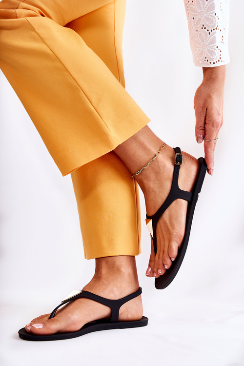 Damskie Sandałki Czarne Storm