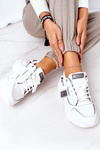 Damskie Sportowe Buty Sneakersy Big Star GG274213 Biało-Szare