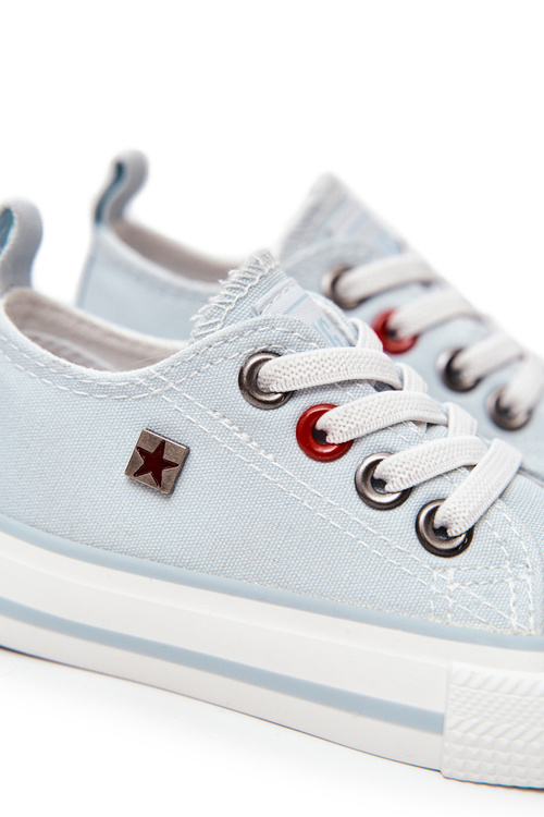 Dziecięce Klasyczne Niskie Trampki BIG STAR HH374094 Niebieskie