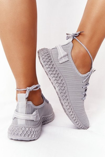 Damskie Sportowe Buty Slip-on Szare Do It