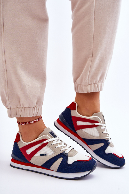 Wygodne Damskie Sneakersy Memory Foam Big Star LL274950 Czerwone