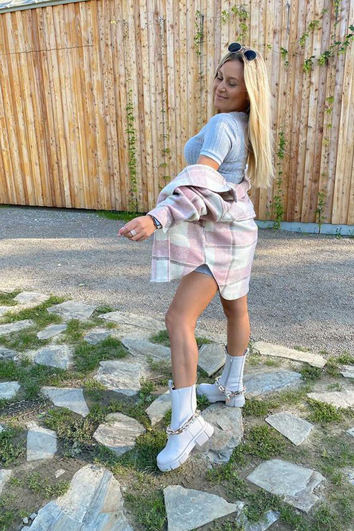 Ocieplane Botki Sztyblety Szare Must Have