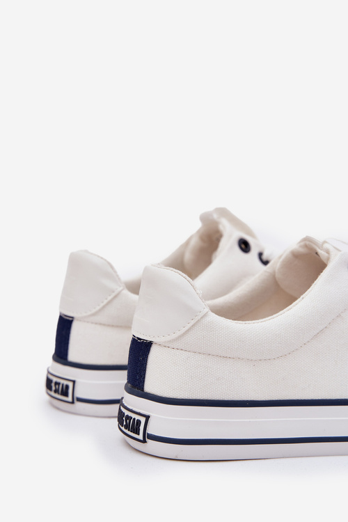 Niskie Trampki Męskie Big Star NN174017 Białe