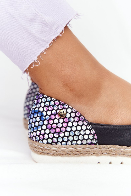 Skórzane Baleriny Maciejka 05056-01 Czarne