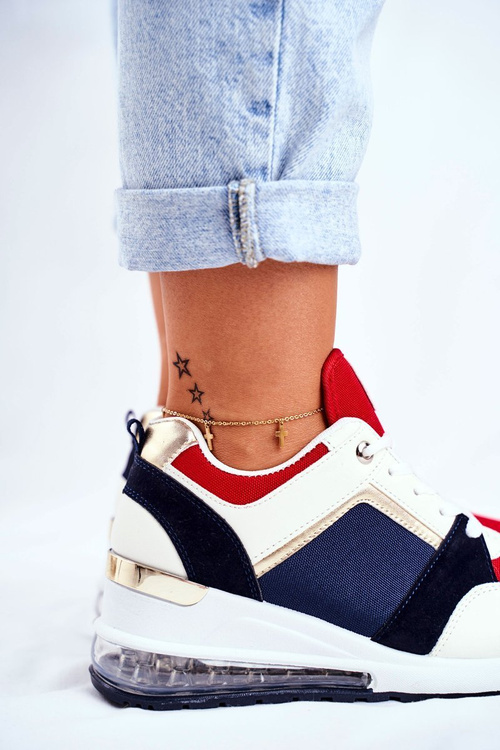 Damskie Sneakersy Sportowe Czerwone Sparks