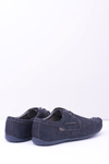 Granatowe Dziurkowane Mokasyny Męskie Emire