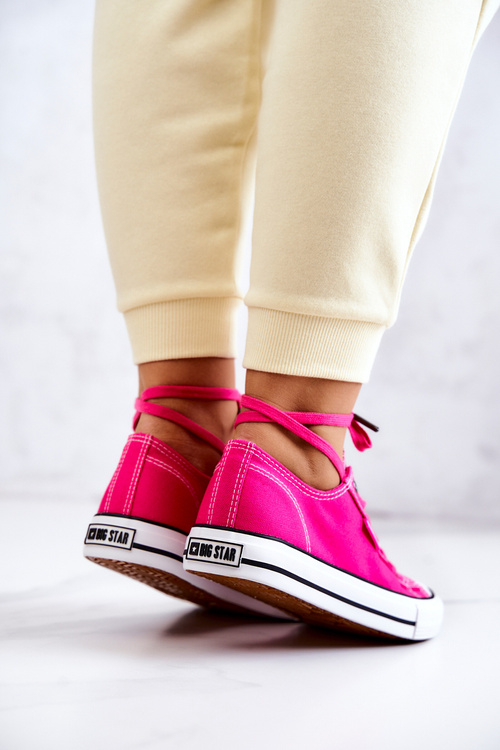 Niskie Trampki Damskie Big Star JJ274A005 Fuksja