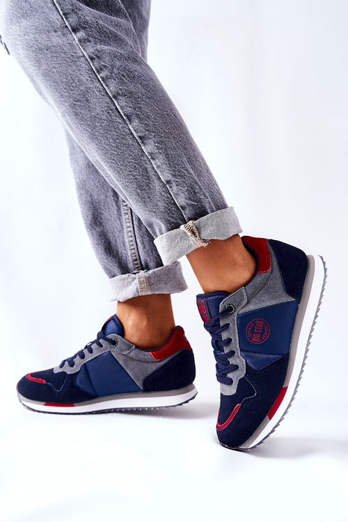 Sportowe Buty Big Star GG274A055 Granatowo-Czerwone