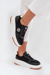 Sneakersy Damskie Na Platformie Big Star RR274573 HI-POLY SYSTEM Czarne