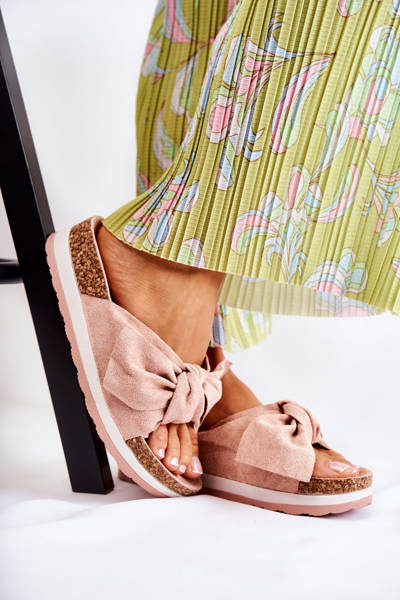 Klapki Na Platformie Różowe So Comfy