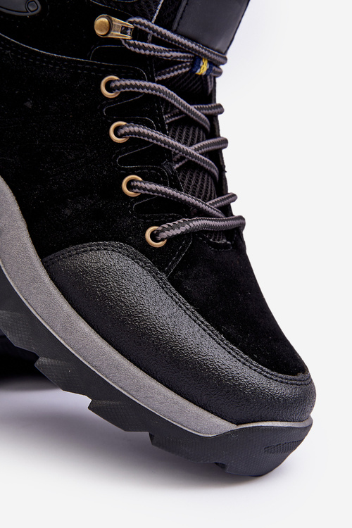 Buty Trekkingowe Trapery Męskie Czarne Fontanoe