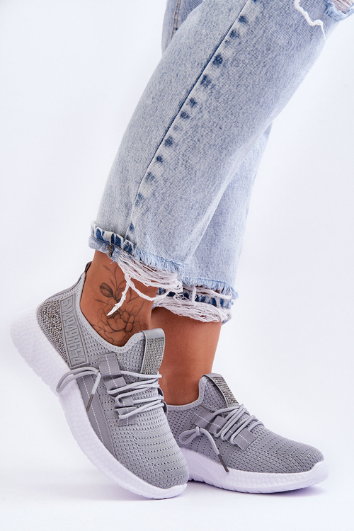 Wsuwane Damskie Buty Sportowe Szare Hold Me!