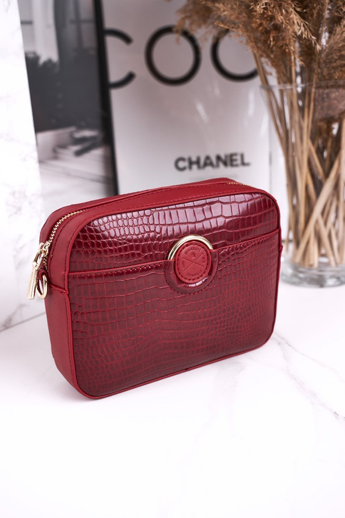 Mała Torebka Damska Listonoszka MONNARI BAG7480-005 Czerwona