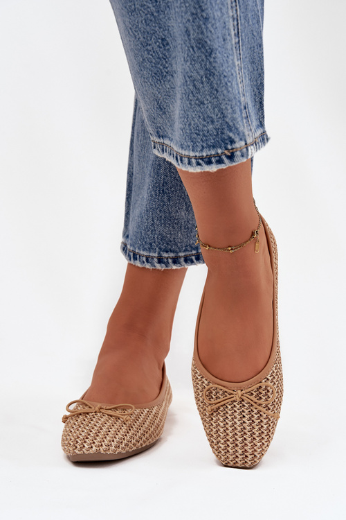 Baleriny Z Plecionką I Kokardką Camel Belirra