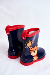 Dziecięce Gumowe Kalosze Granatowe Tygrysek