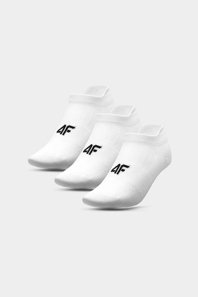 Skarpety Męskie 4F Treningowe 3-PACK 4FAW23USOCM201-10S Białe