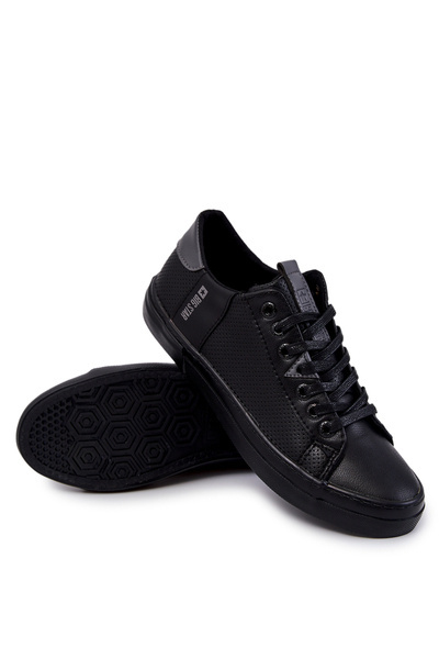 Męskie Skórzane Trampki Big Star JJ174227 Czarne