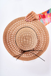 Damski Kapelusz Ażurowy Brązowy Elif