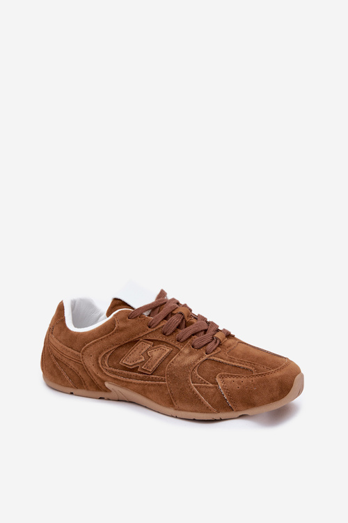 Buty Sportowe Damskie Z Eko Zamszu Camel Dorella