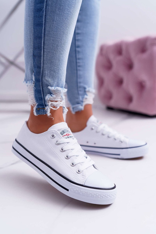 Trampki Damskie Niskie Smith's Białe