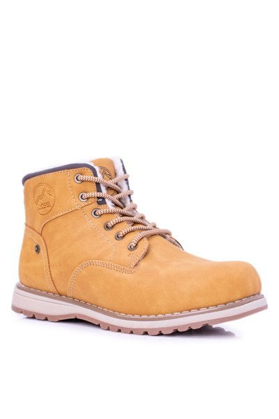 Ocieplane Męskie Buty Trekkingowe Z Polarem Camel Gladio