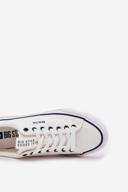 Niskie Trampki Męskie Big Star NN174017 Białe