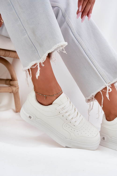 Niskie Sneakersy Damskie Big Star RR274A310 HI-POLY SYSTEM Białe