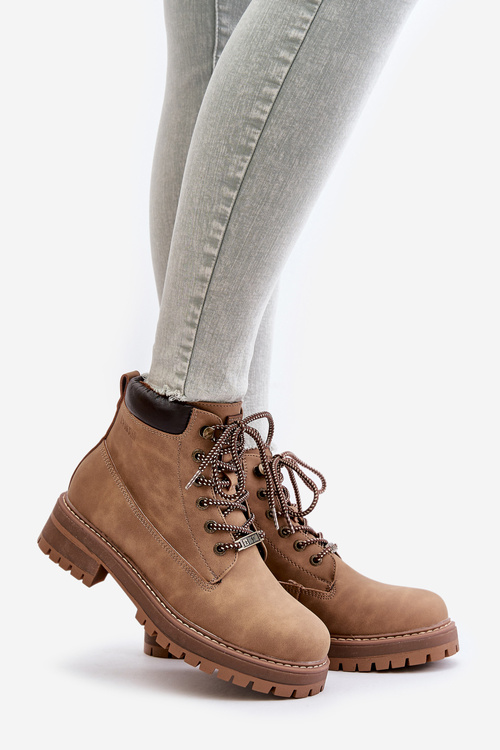 Trapery Damskie Ocieplane Big Star OO274A289 Brązowe