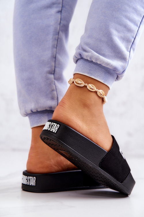 Gumowe Klapki Big Star JJ274A263 Czarne