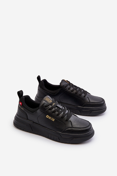 Sneakersy Męskie Memory Foam System Big Star NN174148 Czarne