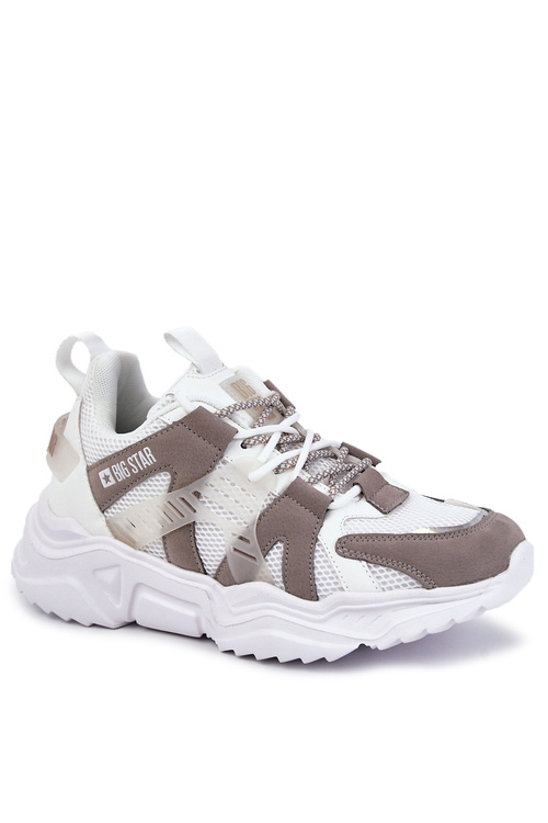 Lekkie Męskie Sportowe Buty Big Star KK174055 Białe