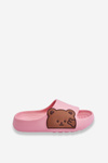 Lekkie Piankowe Klapki Z Misiem Różowe Todi