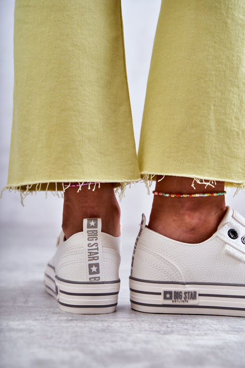 Niskie Damskie Trampki Big Star KK274014 Białe