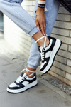 Sportowe Damskie Buty Biało-Czarne New Haven