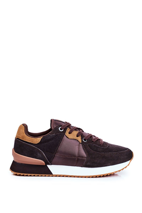 Sportowe Męskie Buty Big Star Brązowe GG174177