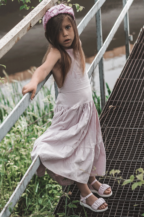 Dziecięce Sandały Na Rzep Fioletowe Aimy