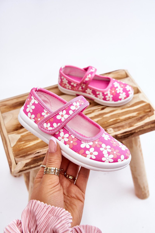 Dziecięce Baleriny W Kwiatuszki Różowe Noah