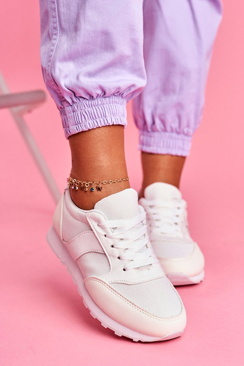 Sportowe Damskie Buty Białe Determine