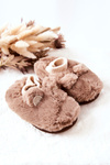 Papcie Ocieplane Ze Ściągaczem Brązowe Dessi