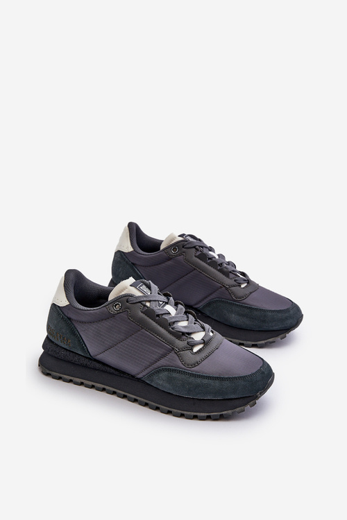 Sneakersy Męskie Memory Foam System Big Star NN174326 Granatowe